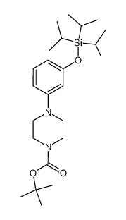 tert-butyl 4-(3-((triisopropylsilyl)oxy)phenyl)piperazine-1-carboxylate Structure