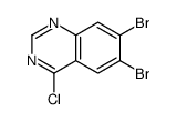 QUINAZOLINE, 6,7-DIBROMO-4-CHLORO- Structure