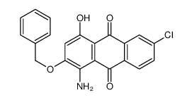 1-amino-6-chloro-4-hydroxy-2-phenylmethoxyanthracene-9,10-dione Structure