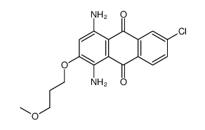 1,4-diamino-6-chloro-2-(3-methoxypropoxy)anthracene-9,10-dione Structure