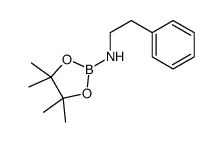 4,4,5,5-tetramethyl-N-(2-phenylethyl)-1,3,2-dioxaborolan-2-amine结构式