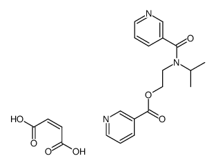 2-(N-isopropyl-N-nicotinoylamino)ethyl nicotinate maleate结构式