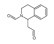 1-(2-oxoethyl)-3,4-dihydro-1H-isoquinoline-2-carbaldehyde Structure