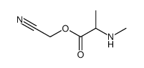 N-Methyl-DL-alanin-cyanmethylester Structure