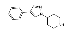 4-(4-Phenyl-1H-pyrazol-1-yl)piperidine structure