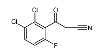 Benzenepropanenitrile, 2,3-dichloro-6-fluoro-β-oxo Structure