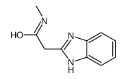 (9ci)-n-甲基-1H-苯并咪唑-2-乙酰胺结构式