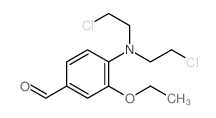 Benzaldehyde,4-[bis(2-chloroethyl)amino]-3-ethoxy- structure