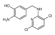 2-amino-5-[[(3,6-dichloropyridin-2-yl)amino]methyl]phenol结构式