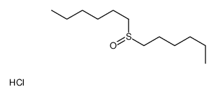 1-hexylsulfinylhexane,hydrochloride Structure