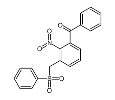 [3-(benzenesulfonylmethyl)-2-nitrophenyl]-phenylmethanone结构式