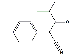 4-methyl-3-oxo-2-(p-tolyl)pentanenitrile Structure