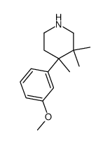 4-(3-Methoxyphenyl)-3,3,4-trimethyl-piperidin Structure