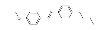 N-(4-ethoxybenzylidene)-4-n-butylaniline Structure