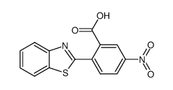 2-benzothiazol-2-yl-5-nitro-benzoic acid Structure