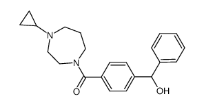 (4-cyclopropyl-[1,4]diazepan-1-yl)-[4-(hydroxy-phenyl-methyl)-phenyl]-methanone结构式