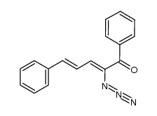 (2Z,4E)-2-azido-1,5-diphenylpenta-2,4-dien-1-one结构式