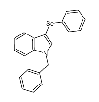 1-benzyl-3-phenylseleno-1H-indole结构式