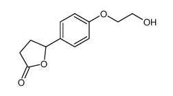 5-[4-(2-hydroxy-ethoxy)-phenyl]-dihydro-furan-2-one Structure