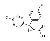 2,2-bis-(4-chloro-phenyl)-cyclopropanecarboxylic acid Structure