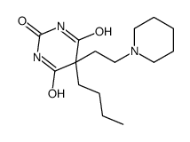 5-butyl-5-[2-(1-piperidyl)ethyl]-1,3-diazinane-2,4,6-trione Structure