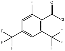 2-氟-4,6-双(三氟甲基)苯甲酰氯结构式