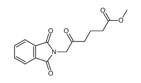 5-oxo-6-phthalimido-hexanoic acid methyl ester结构式