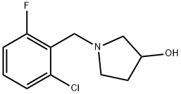 1-[(2-chloro-6-fluorophenyl)methyl]pyrrolidin-3-ol结构式