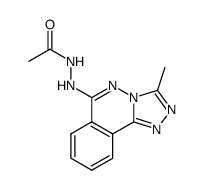 Acetic acid N'-(3-methyl-[1,2,4]triazolo[3,4-a]phthalazin-6-yl)-hydrazide Structure