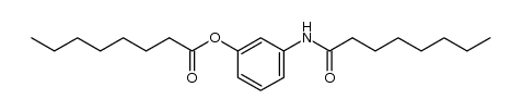 octanoic acid 3-octanoylaminophenyl ester结构式