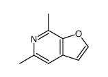 Furo[2,3-c]pyridine, 5,7-dimethyl- (9CI)结构式