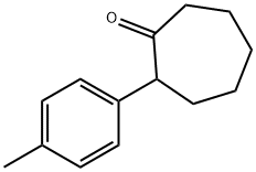 Cycloheptanone, 2-(4-methylphenyl)- Structure