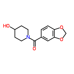 Benzo[1,3]dioxol-5-yl-(4-hydroxy-piperidin-1-yl)-Methanone structure