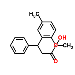 3-(2-Methoxy-5-methylphenyl)-3-phenylpropanoic acid Structure