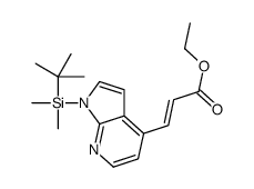 ethyl (E)-3-[1-[tert-butyl(dimethyl)silyl]pyrrolo[2,3-b]pyridin-4 -yl]prop-2-enoate Structure