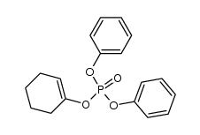 phosphoric acid cyclohex-1-enyl ester diphenyl ester Structure