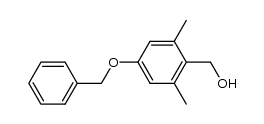 (4-(benzyloxy)-2,6-dimethylphenyl)methanol structure