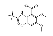 2'-Carboxy-6'-chloro-3',4'-dimethoxy-2,2-dimethyl-propioanilide Structure