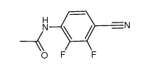 4'-cyano-2',3'-difluoroacetanilide结构式