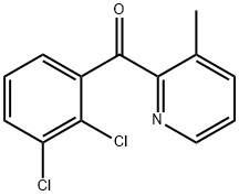 2-(2,3-Dichlorobenzoyl)-3-methylpyridine Structure