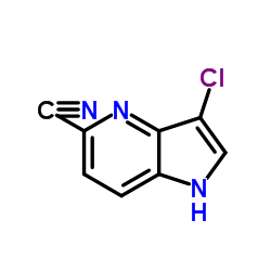 3-Chloro-5-cyano-4-azaindole Structure