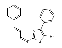 (E,E)-N-(5-bromo-4-phenyl-1,3-thiazol-2-yl)-3-phenylprop-2-en-1-imine Structure