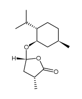 3(S)5(S)-3-methyl-5-(d-menthyloxy)-butyrolactone Structure