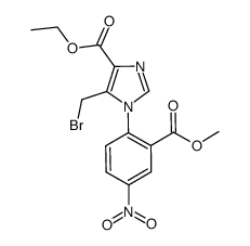 ethyl 5-(bromomethyl)-1-(2-(methoxycarbonyl)-4-nitrophenyl)-1H-imidazole-4-carboxylate Structure