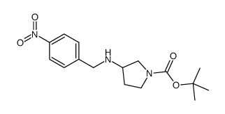 3-(4-nitrobenzylamino)pyrrolidine-1-carboxylic acid tert-butyl ester Structure