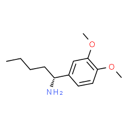 (1R)-1-(3,4-DIMETHOXYPHENYL)PENTYLAMINE结构式