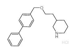 3-[2-([1,1'-Biphenyl]-4-ylmethoxy)ethyl]-piperidine hydrochloride结构式