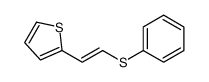 2-(2-phenylsulfanylethenyl)thiophene结构式