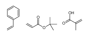 tert-butyl prop-2-enoate,2-methylprop-2-enoic acid,styrene Structure