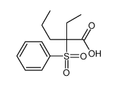 2-(benzenesulfonyl)-2-ethylpentanoic acid Structure